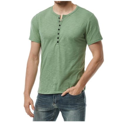 Casual Henley Short Sleeve
