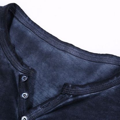 Slim Fit Henley T-shirt - Image 3