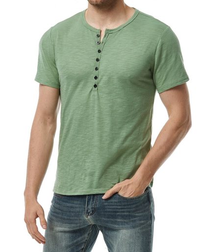 Casual Henley Short Sleeve - Image 5
