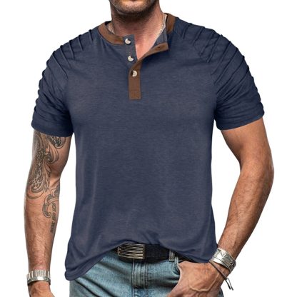 Elegant Henley Neck Shirt - Image 2