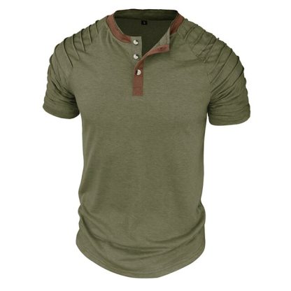 Elegant Henley Neck Shirt - Image 9