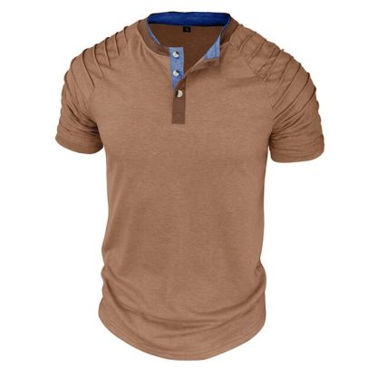 Elegant Henley Neck Shirt - Image 8