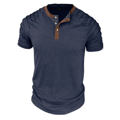 Elegant Henley Neck Shirt - Image 7