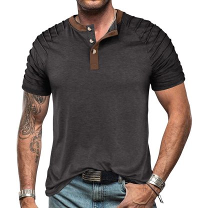 Elegant Henley Neck Shirt