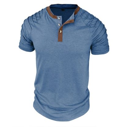 Elegant Henley Neck Shirt - Image 6