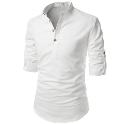 Men’s Slim-Fit Henley Tee - Image 5