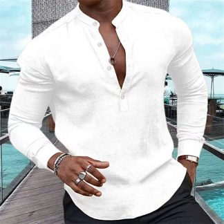 Long Sleeve Henley Shirt