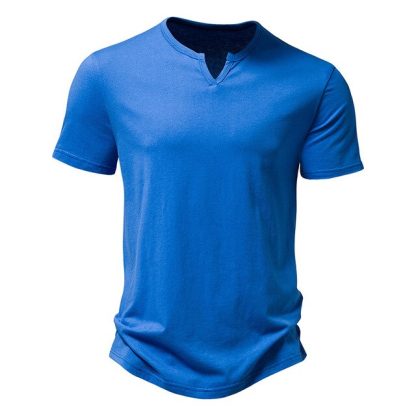 Henley Casual T-shirt Men - Image 6