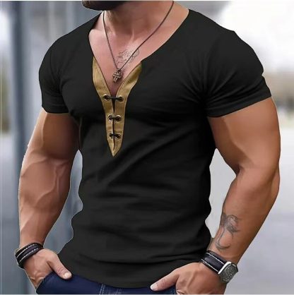 Muscle Fit Henley Shirt