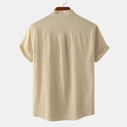 Cool Henley Cotton Shirt - Image 3