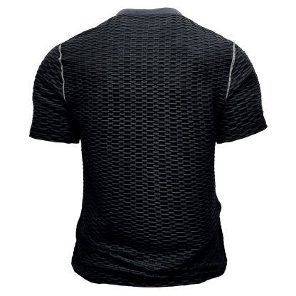 Embossed Henley Sports Shirt - Image 8