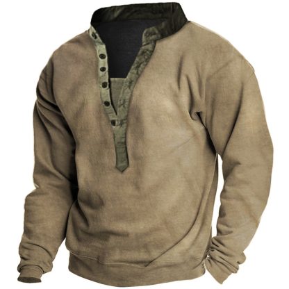 Long Sleeve Henley Sweater - Image 5