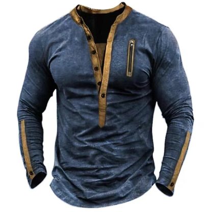 Outdoor Men's Henley T-Shirt - Image 2