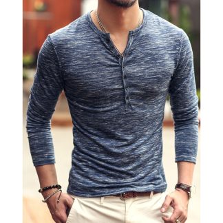 Cozy Streetwear Henley Shirt