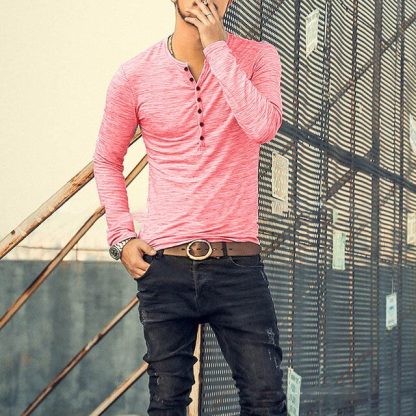 Cozy Streetwear Henley Shirt - Image 7
