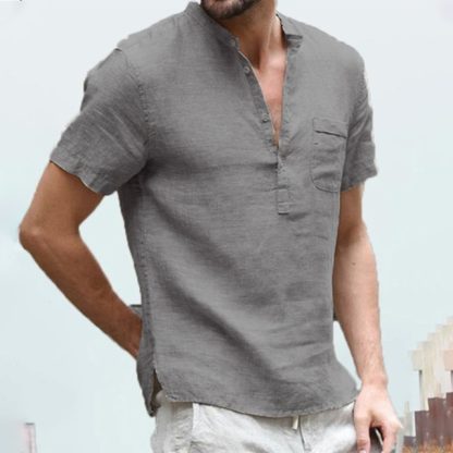 Attractive Men’s Henley T-Shirt - Image 6