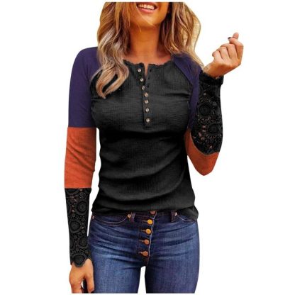Beautiful Print Henley Shirt - Image 6