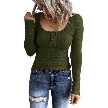 Trendy Henley Slim Fit Shirt - Image 2