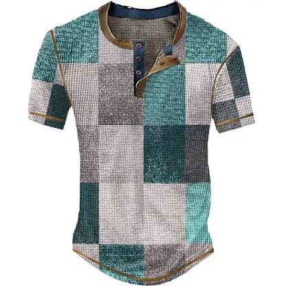 Timeless Plaid Henley - Image 2