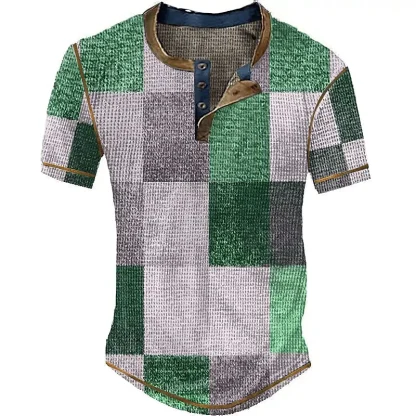 Timeless Plaid Henley - Image 3