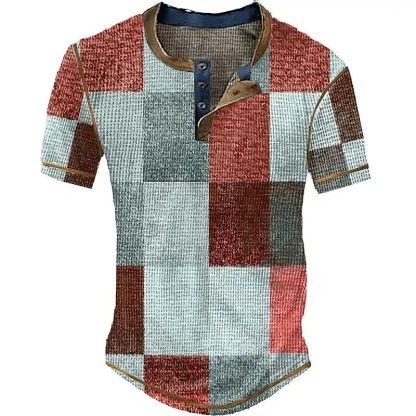 Timeless Plaid Henley - Image 5
