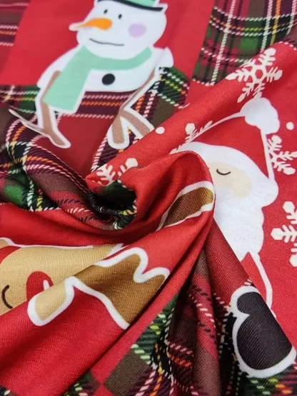 Christmas Print Long Sleeve Henley Shirt - Image 2
