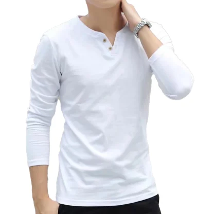 V-Neck Button Pullover Top - Image 2