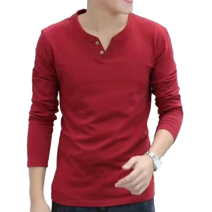 V-Neck Button Pullover Top - Image 5