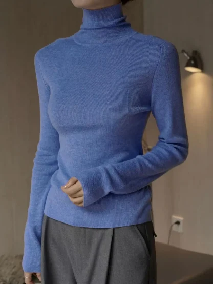 High Neck Slim Fit Sweater